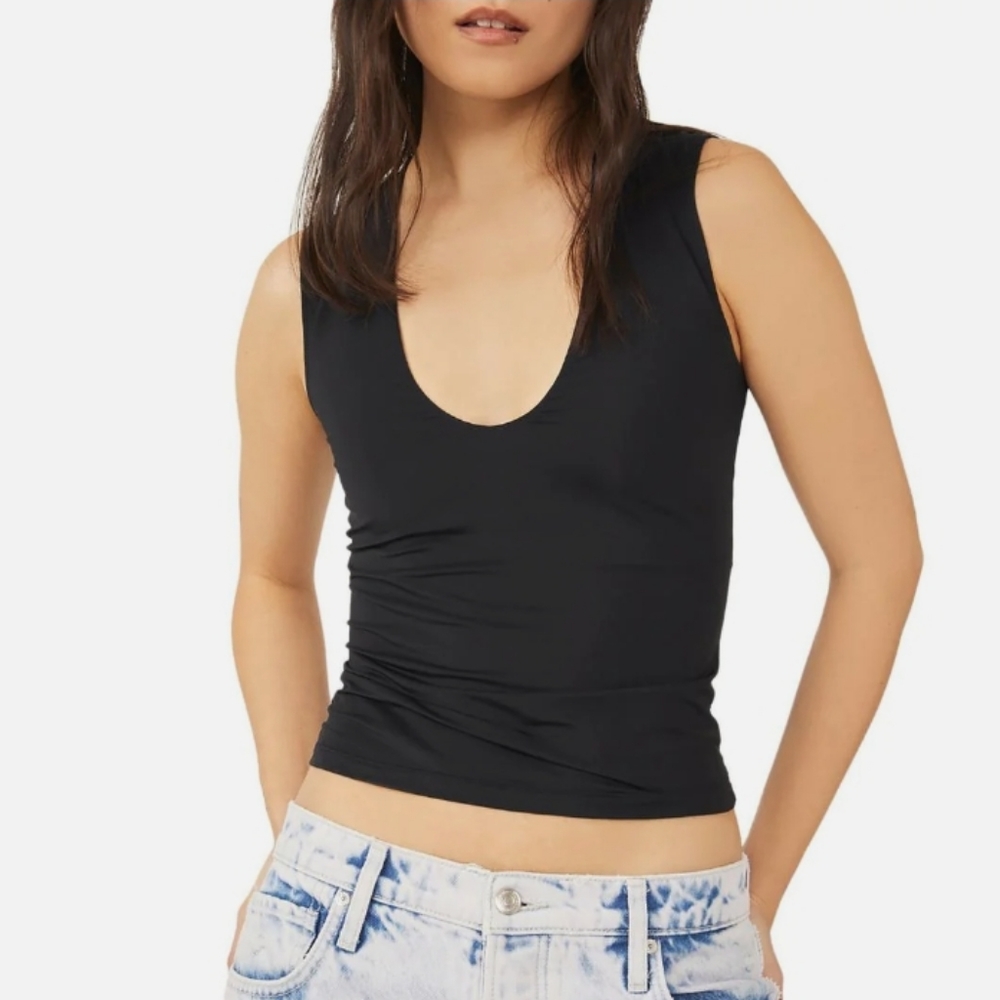 Intimately Free People second skin cami black top